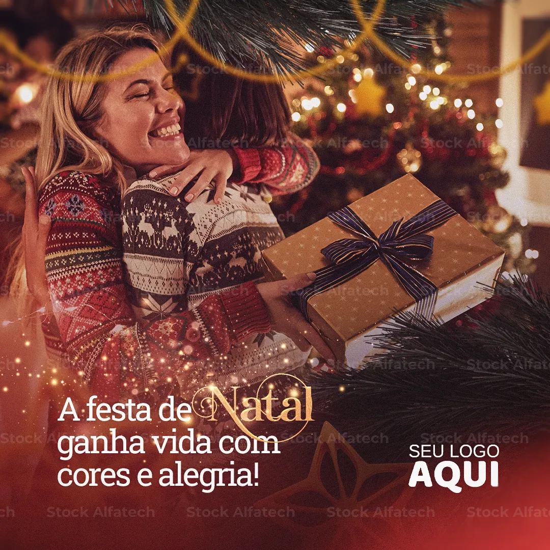 Psd flyer 100% editável para Natal com clima de celebração