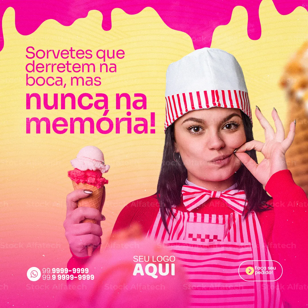 Milkshake cremoso e gelado — Psd flyer 100% editável