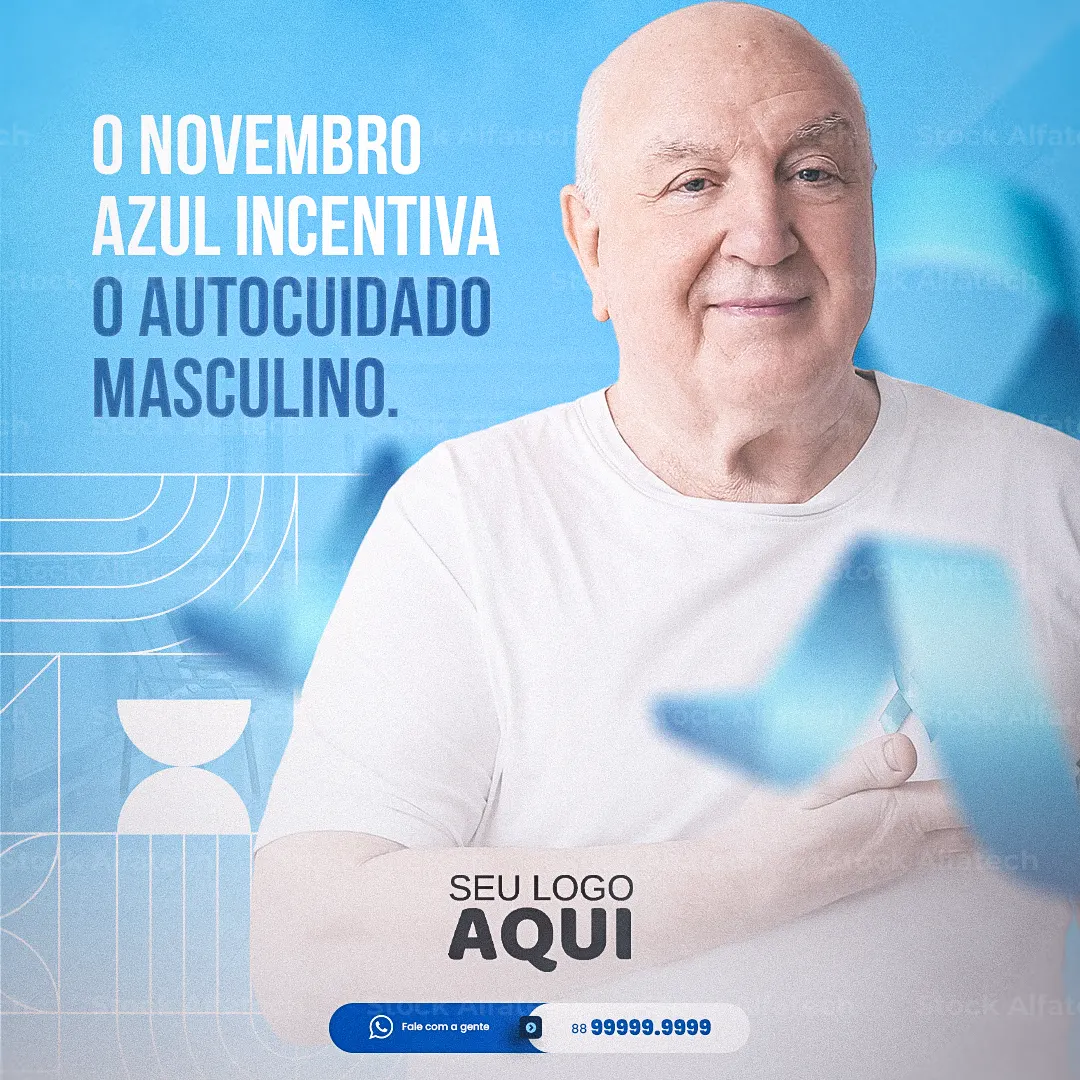 Psd flyer 100% editável para campanha contra o câncer de próstata