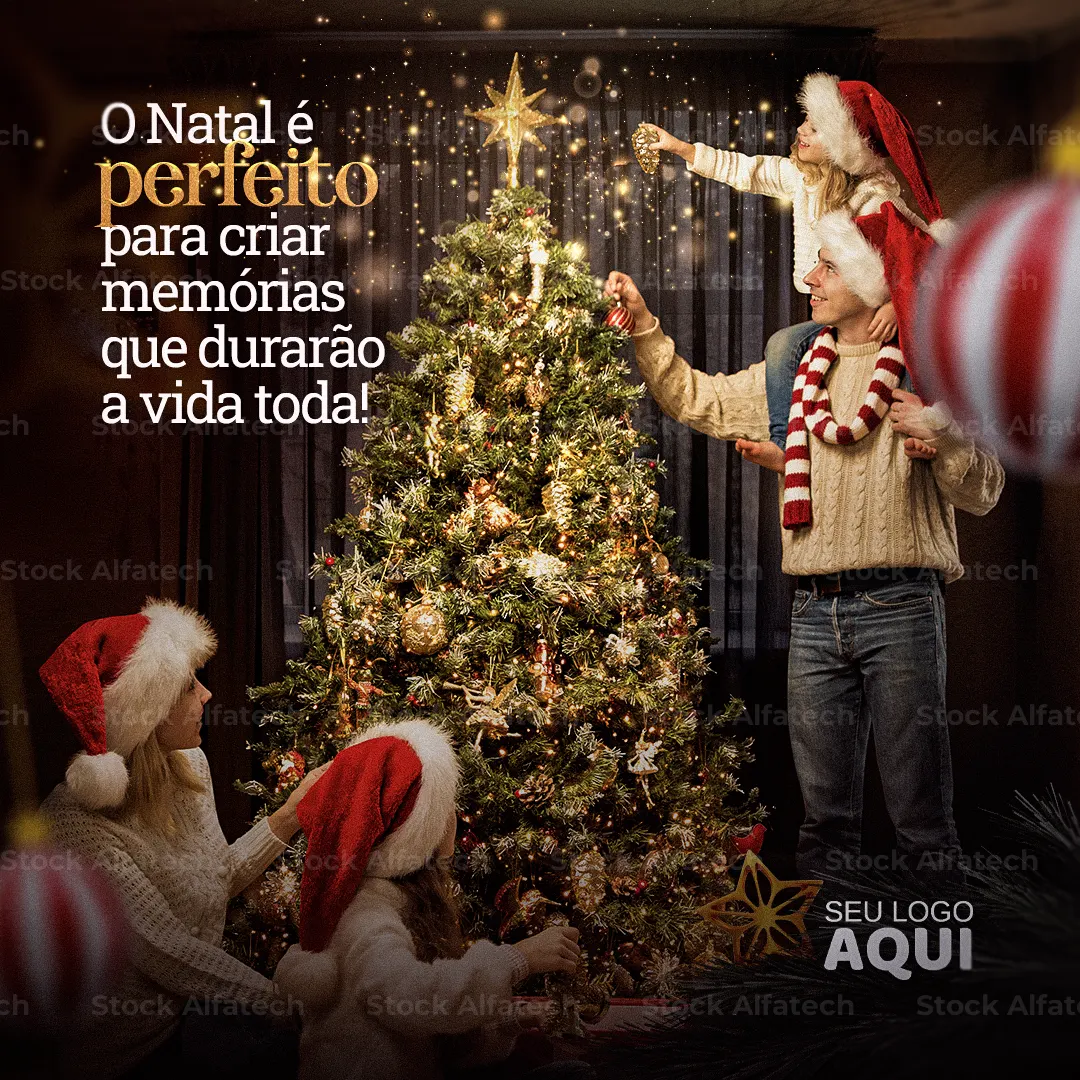 Psd flyer 100% editável para post natalino profissional