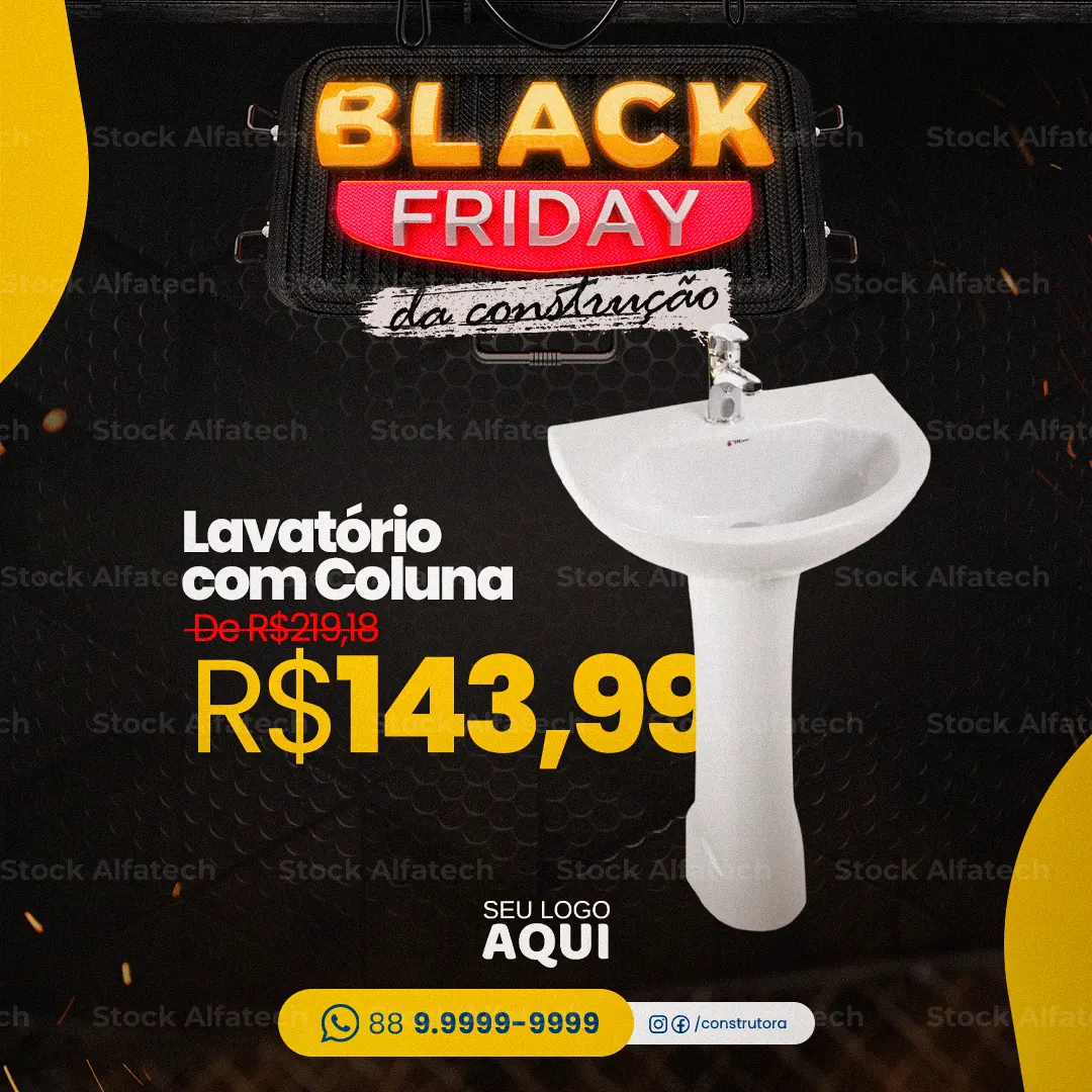 Psd flyer 100% editável para ferramentas e acessórios de construção