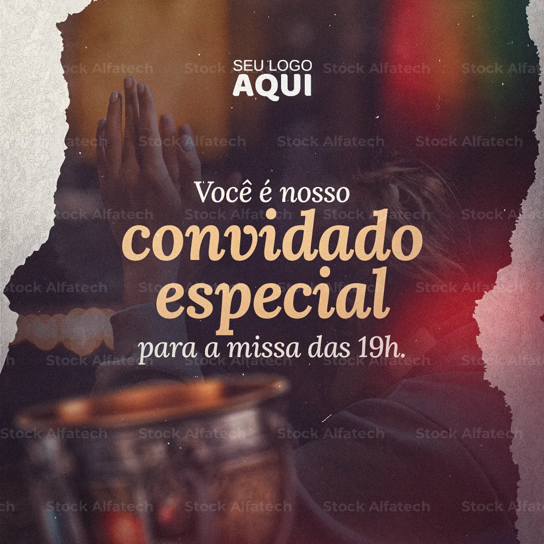 Igreja Católica em missão de fé — Psd flyer 100% editável