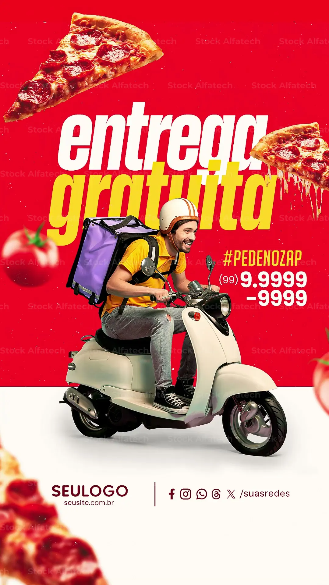 Reels Estamos no iFood Hamburguer Delivery After Effects Projeto 100% Editável