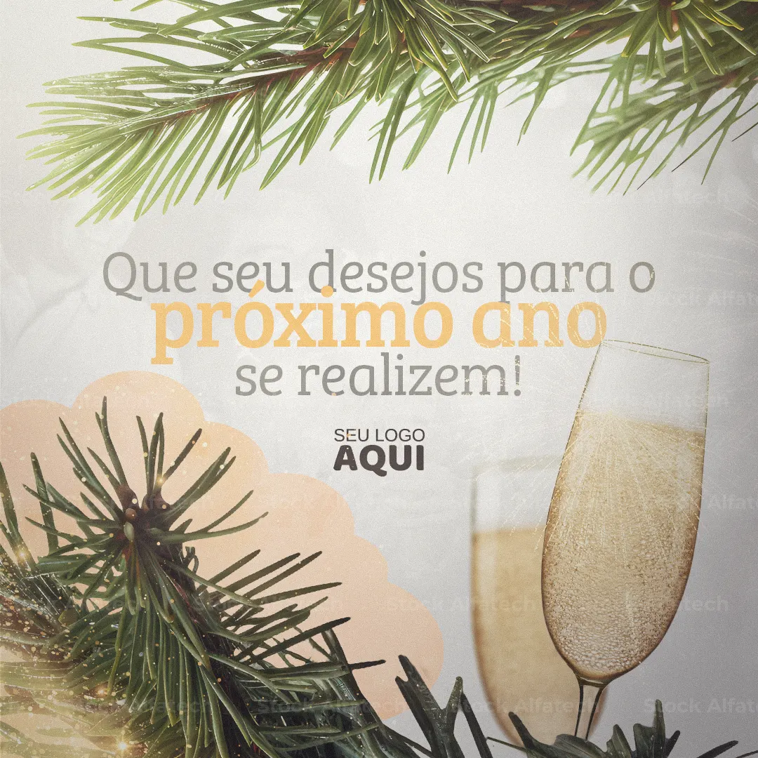 Psd flyer 100% editável com chamada para festa de Réveillon