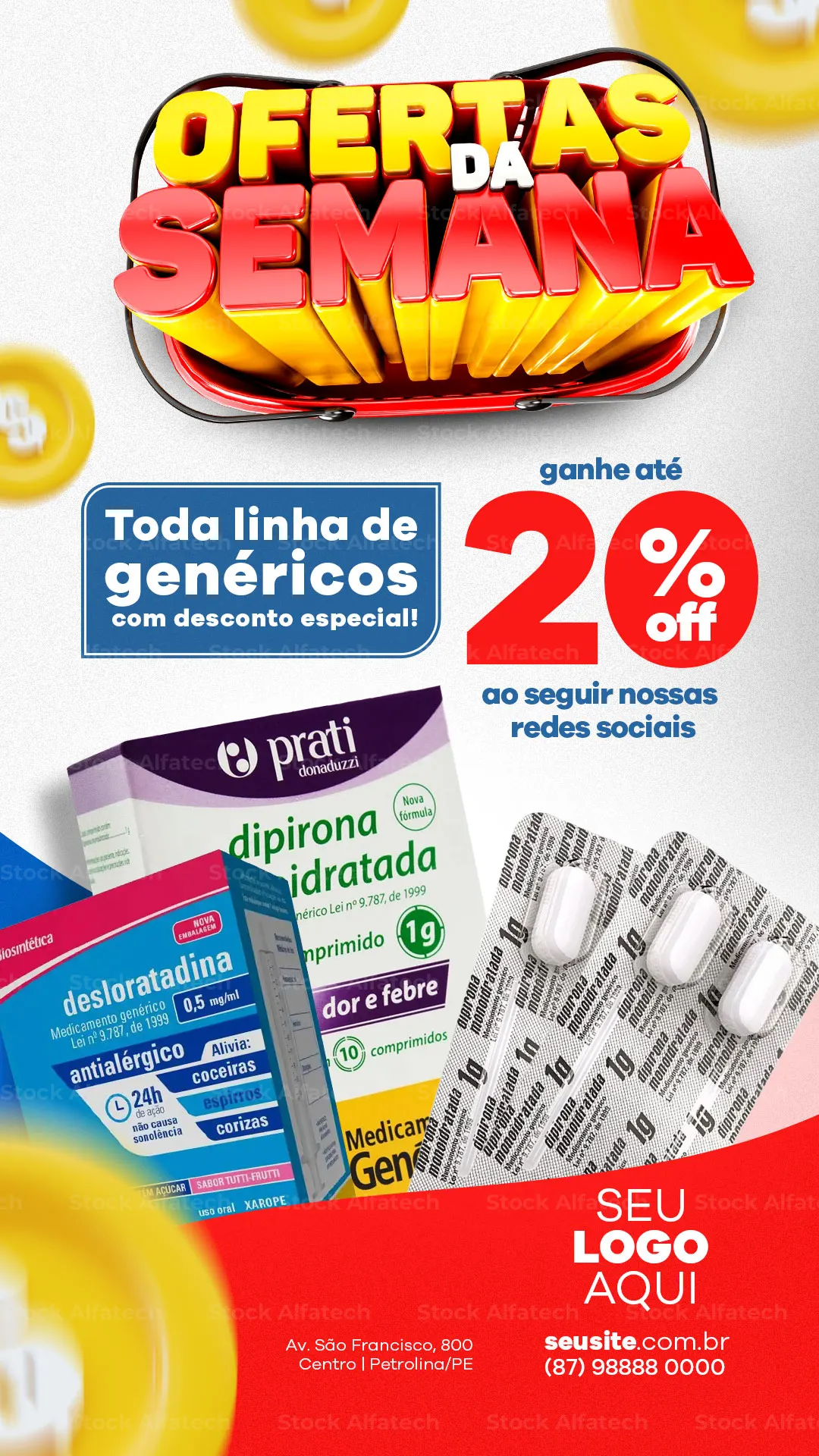 Psd flyer 100% editável para farmácia