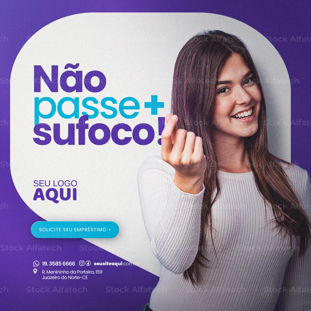 Psd flyer 100% editável para empréstimo com garantia de Saque Aniversário FGTS