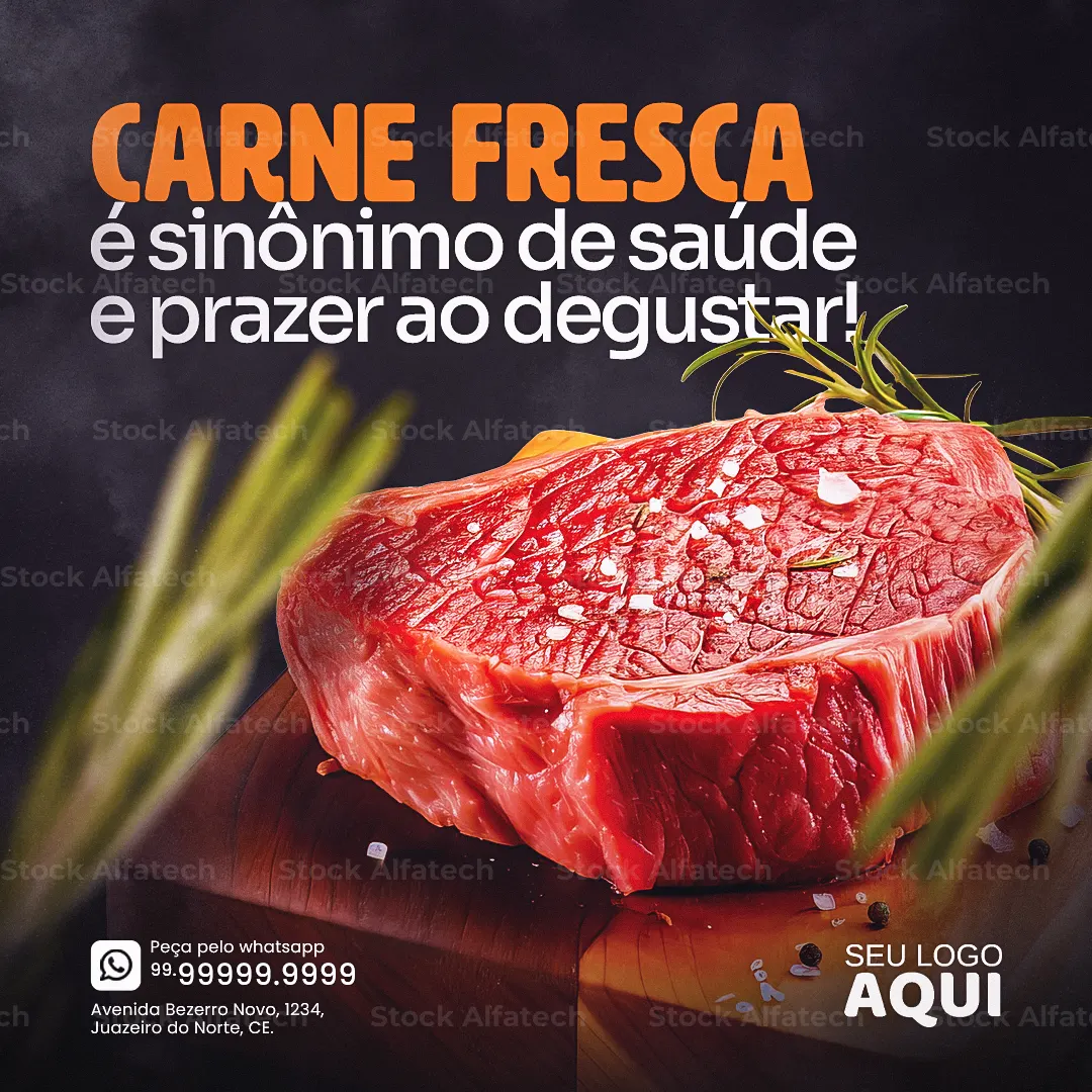 Cortes especiais para o fim de semana — Psd flyer 100% editável
