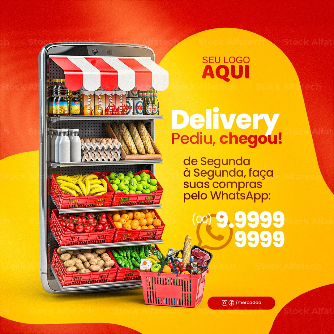 Delivery pediu chegou