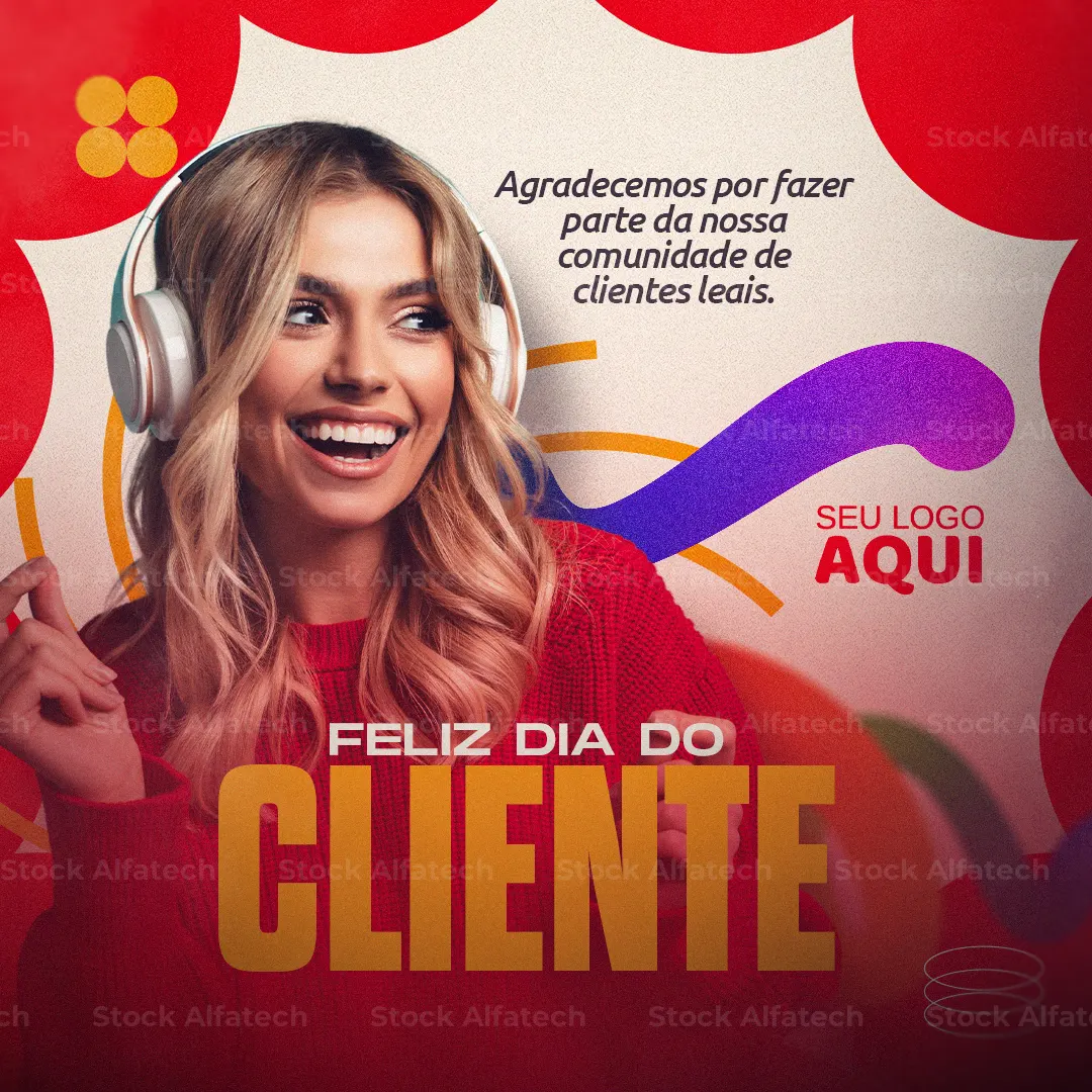 Psd flyer 100% editável para ação especial do Dia do Cliente