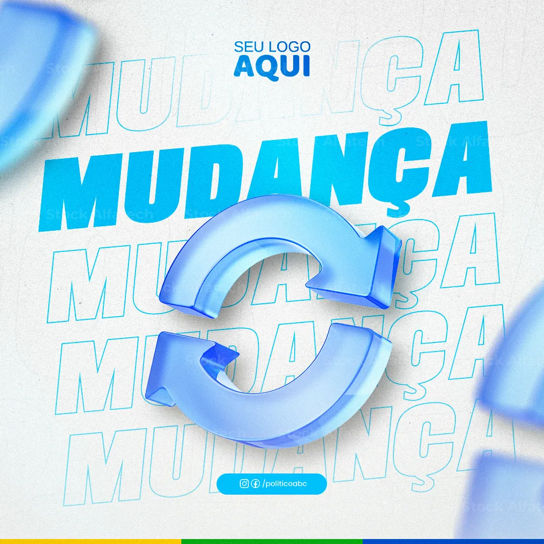 Psd flyer 100% editável para campanha política institucional