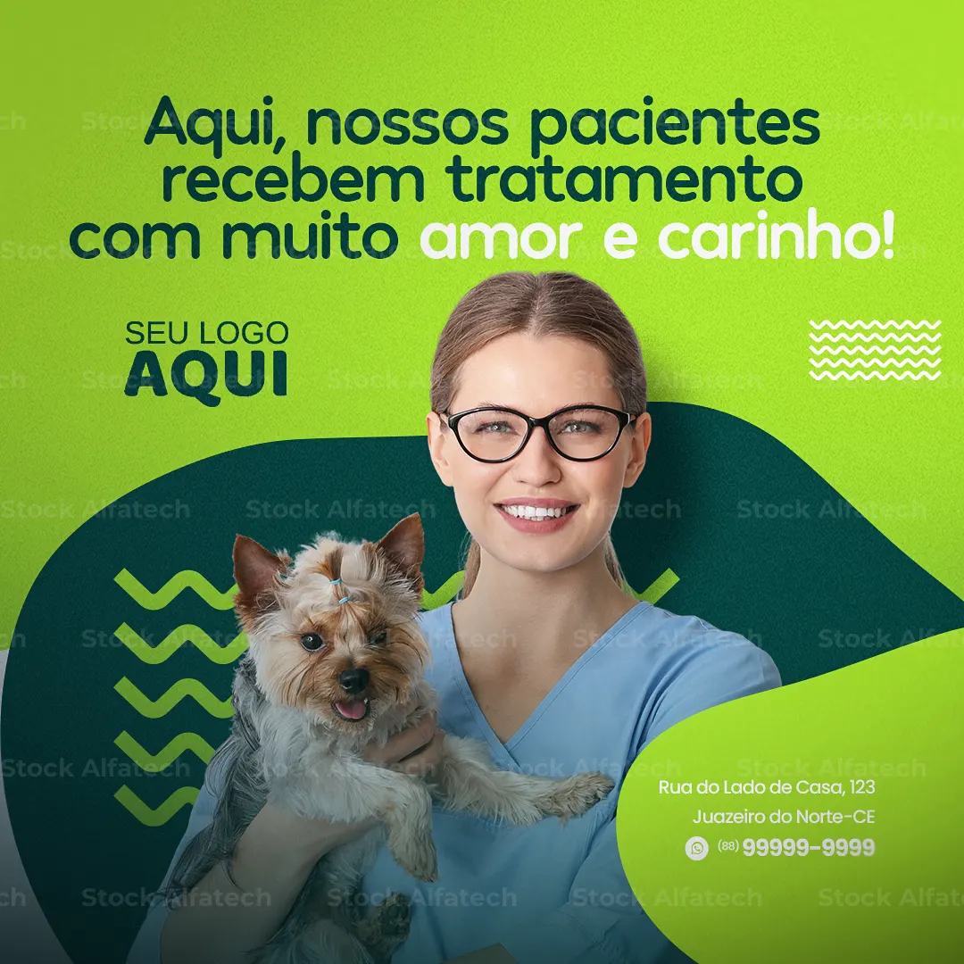Atendimento veterinário para cães e gatos — Psd flyer 100% editável