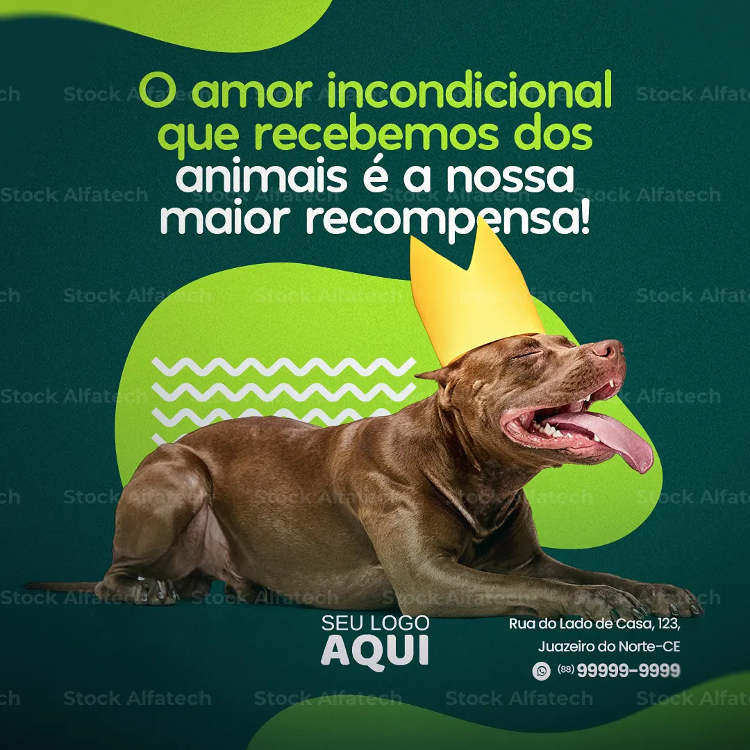 Seu pet em boas mãos em Psd flyer 100% editável