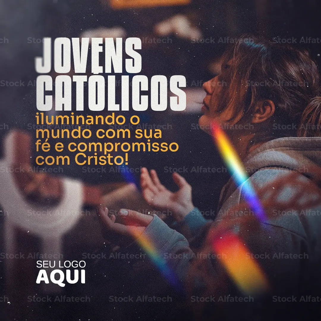 Primeira Eucaristia com arte católica — Psd flyer 100% editável