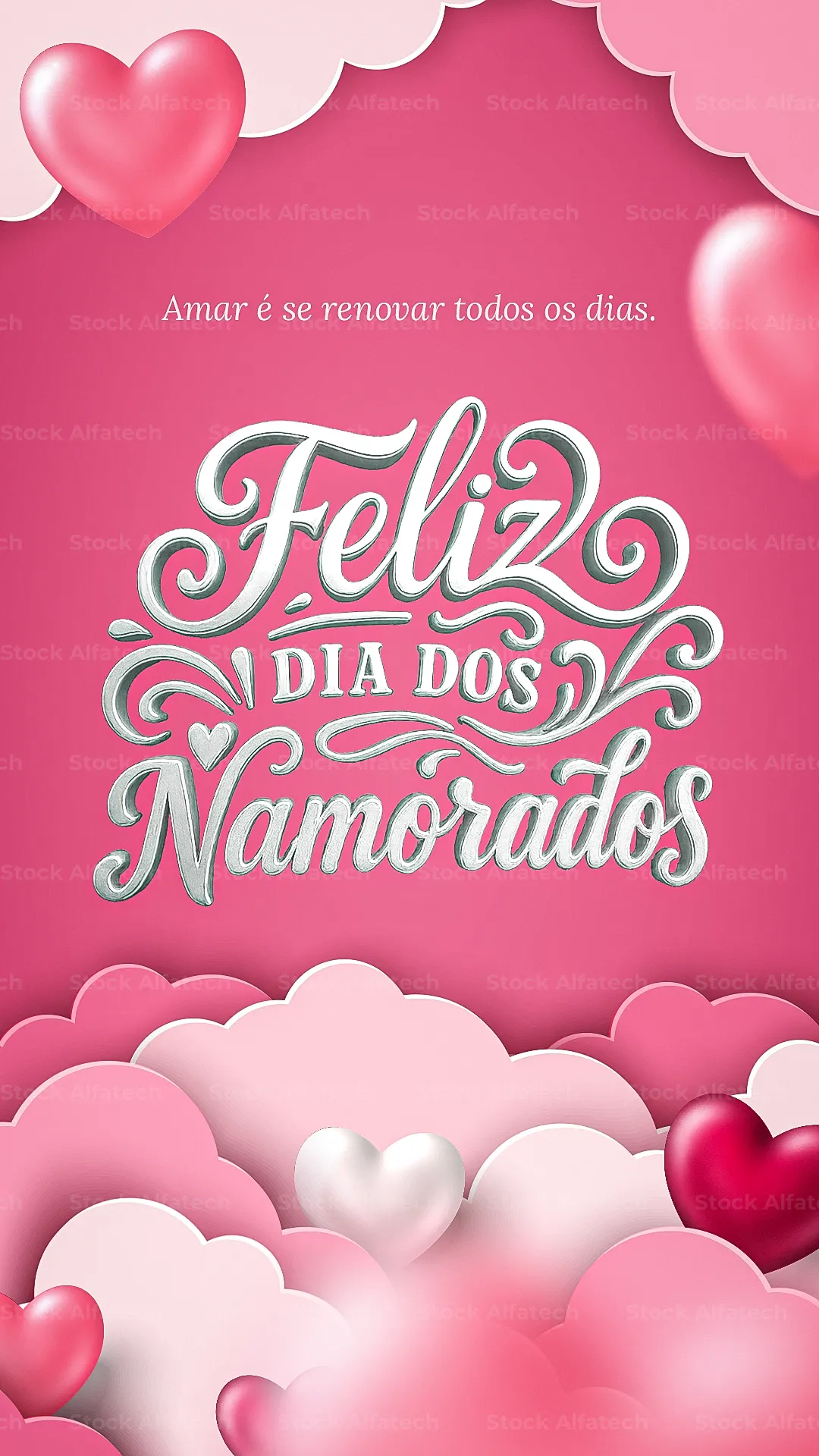 Psd flyer 100% editável para campanha de Dia dos Namorados Stories