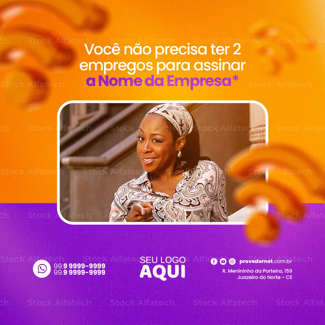 Fibra óptica com velocidade de verdade em Psd flyer 100% editável