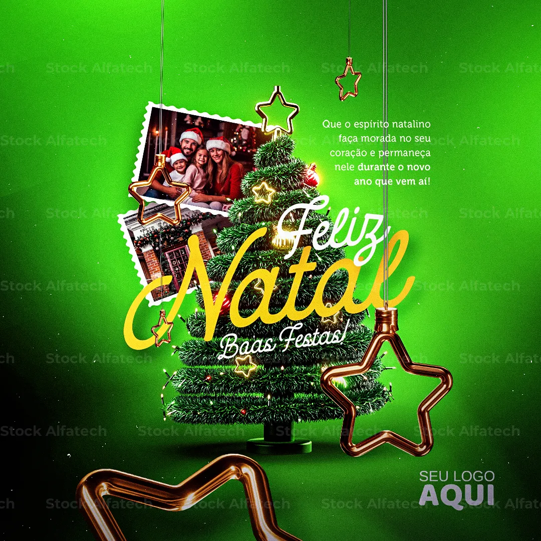 Psd flyer 100% editável com tema natalino para redes sociais