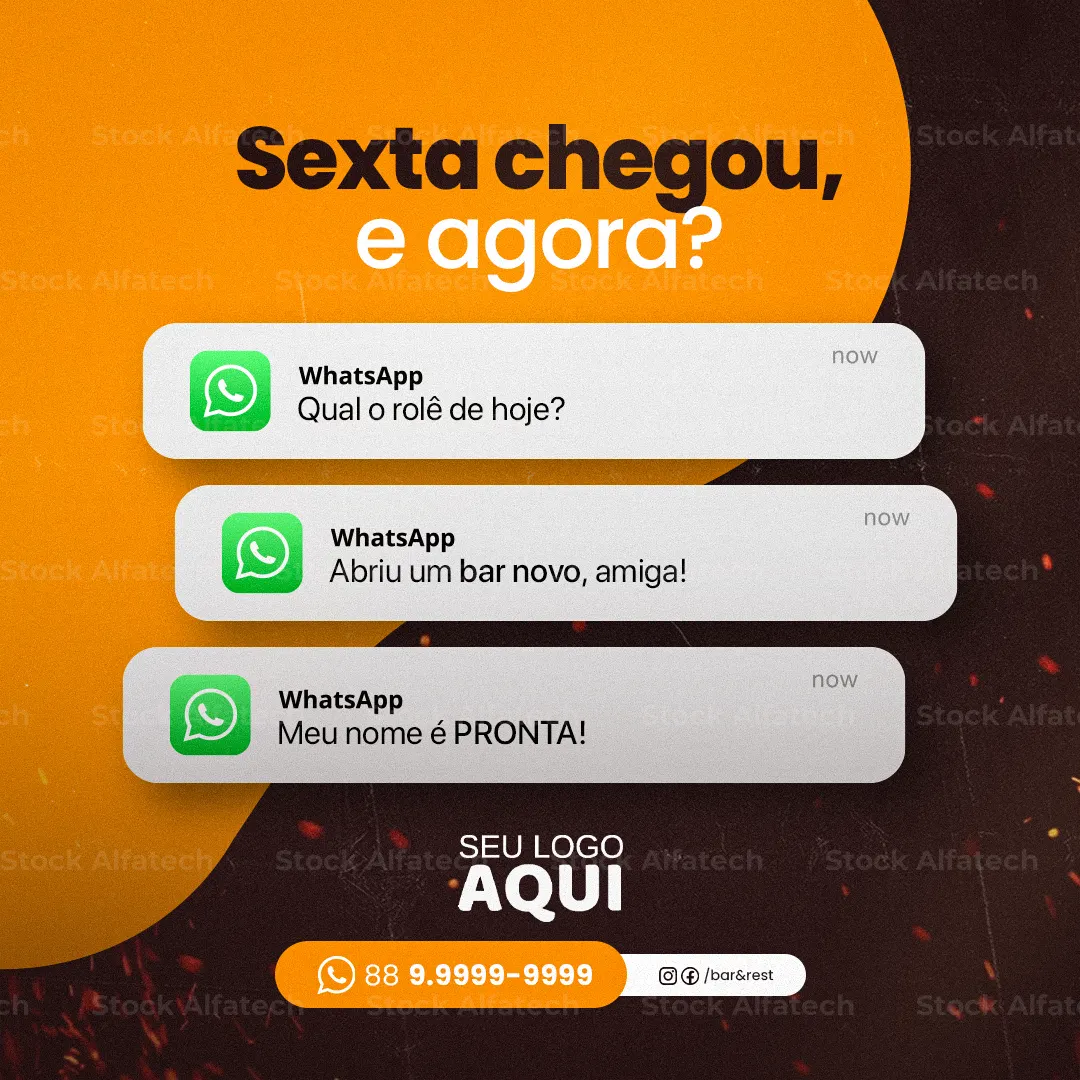Sexta chegou e agora